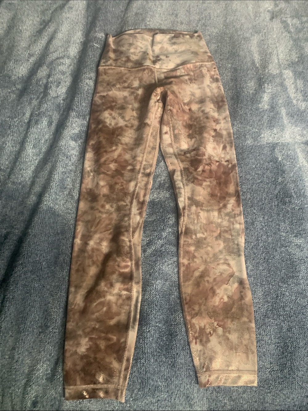 lululemon athletica Brown Tie-Dye High-Waist Leggings